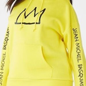 Forever 21 Jean-Michel Basquiat yellow
hoodie